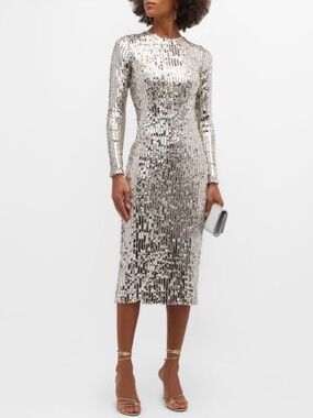 Le Superbe Kate Studio 54 Sequined Midi Dress